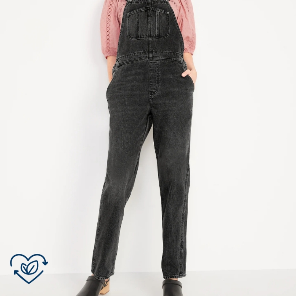 Old Navy Black Overalls size 2
